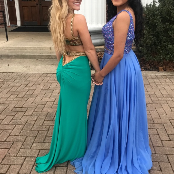 GORG Sherri Hill Formal / Prom Dress two piece - Picture 2 of 4